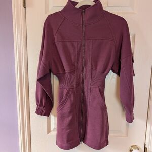 Anthropologie Deep Purple Utility Jacket